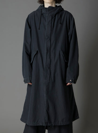 C/NY SULFUR DYEING STONE WASH BIO HOODED MODS COAT