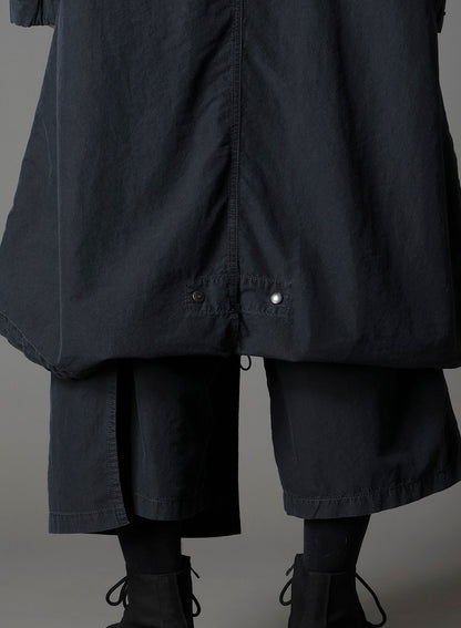 C/NY SULFUR DYEING STONE WASH BIO HOODED MODS COAT