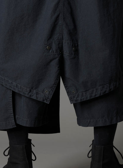 C/NY SULFUR DYEING STONE WASH BIO HOODED MODS COAT