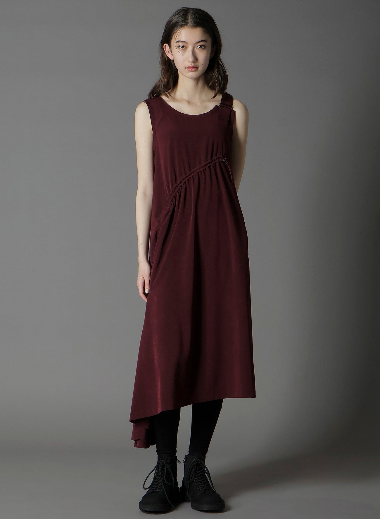 CREPE DE CHINE SLEEVELESS DRESS