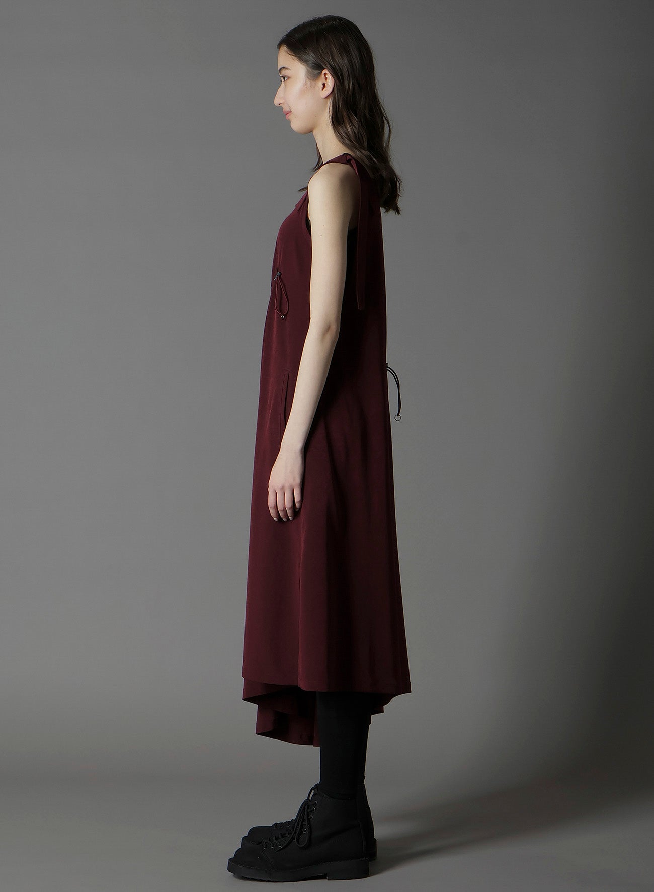 CREPE DE CHINE SLEEVELESS DRESS