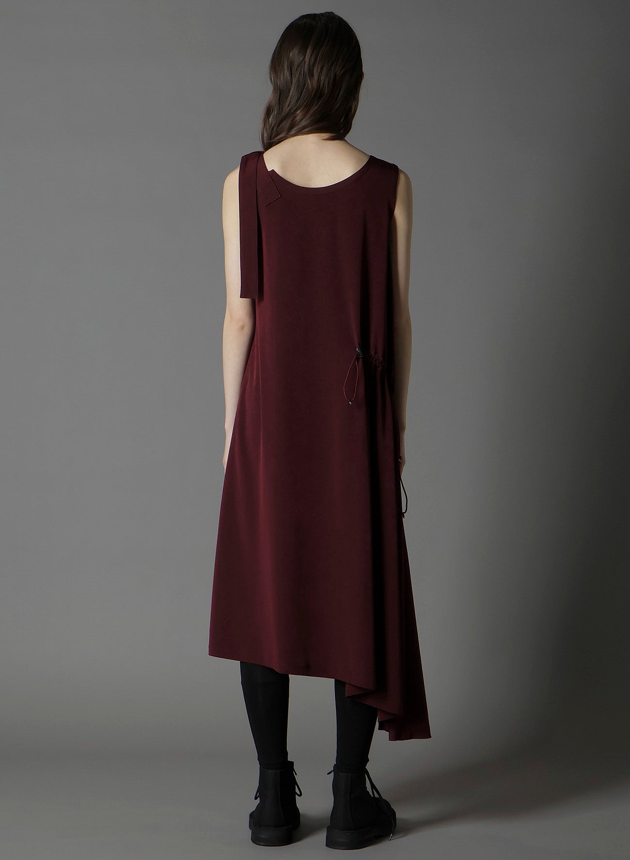 CREPE DE CHINE SLEEVELESS DRESS