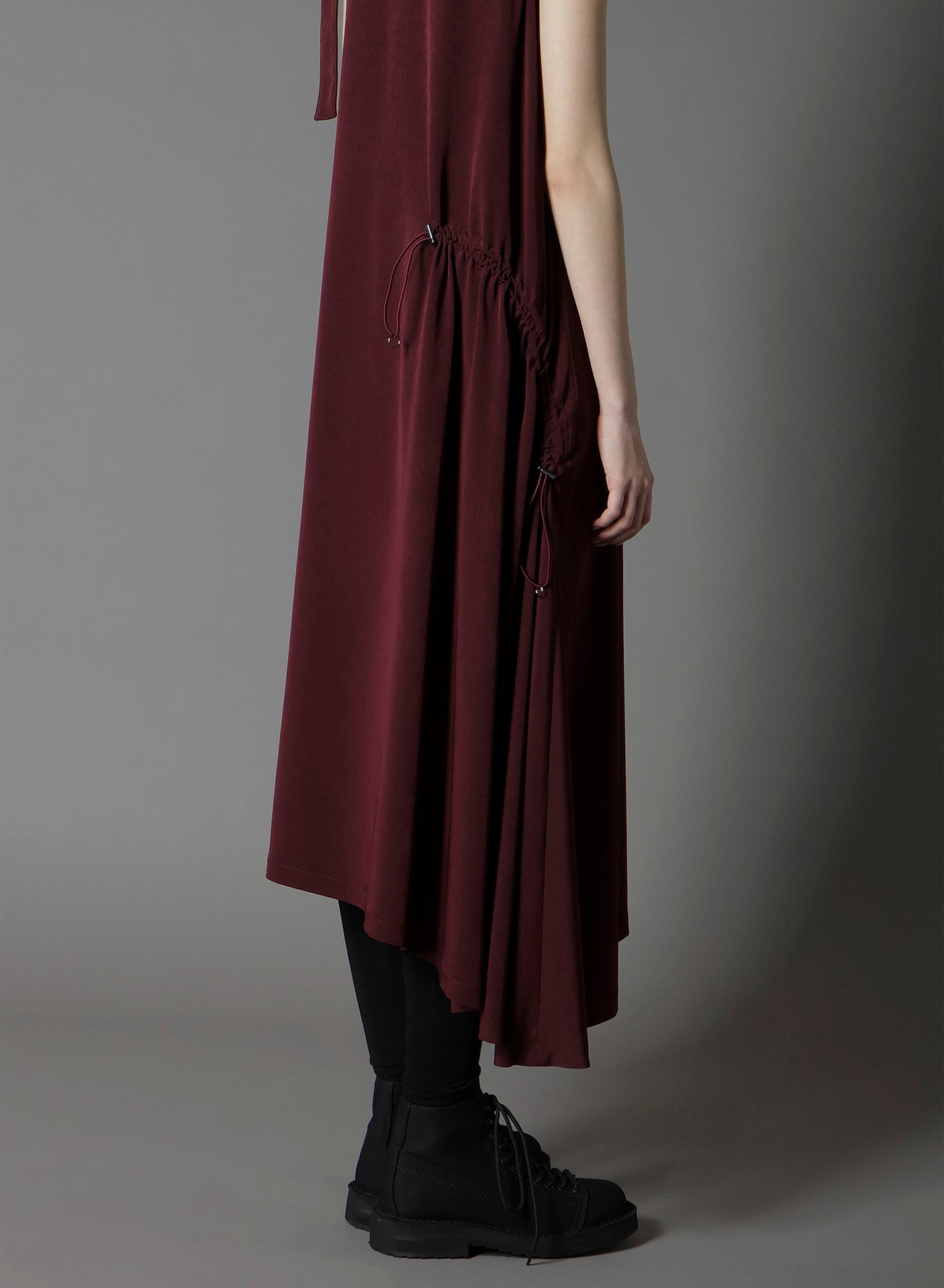 CREPE DE CHINE SLEEVELESS DRESS