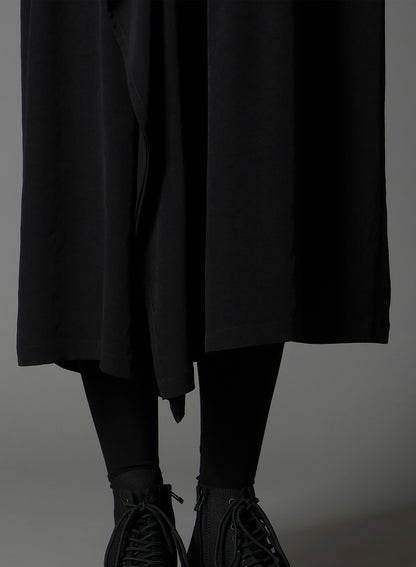 ULTIMA JERSEY + CREPE DE CHINE DOCKING CLOTH LONG DRESS