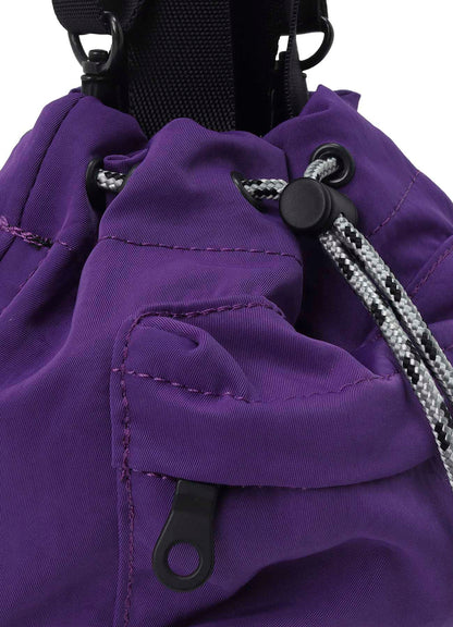 WRINKLED NYLON 2 WAY POUCH