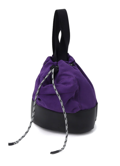 WRINKLED NYLON 2 WAY POUCH