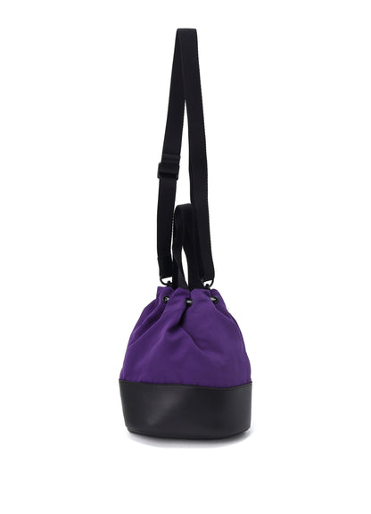 WRINKLED NYLON 2 WAY POUCH