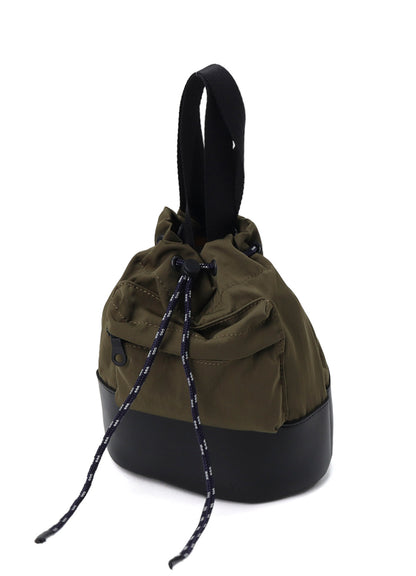 WRINKLED NYLON 2 WAY POUCH