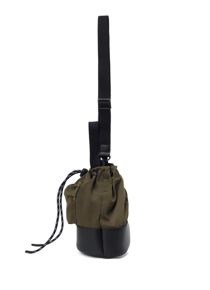 WRINKLED NYLON 2 WAY POUCH