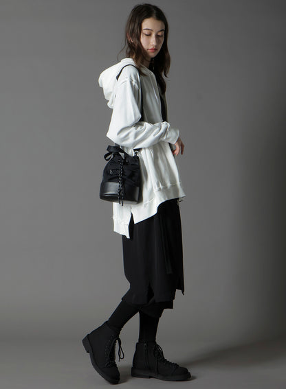 WRINKLED NYLON 2 WAY POUCH