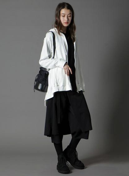 WRINKLED NYLON 2 WAY POUCH