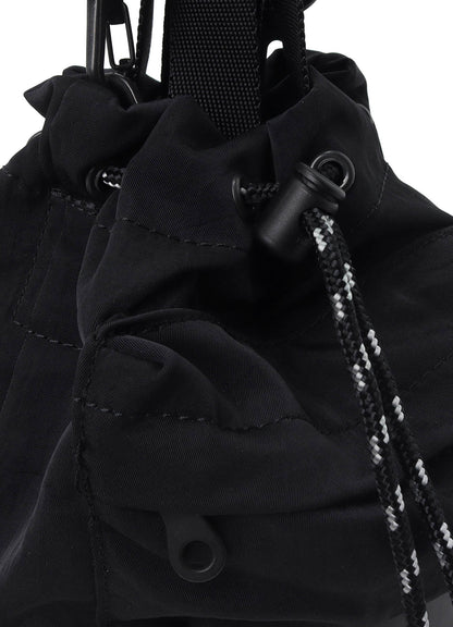 WRINKLED NYLON 2 WAY POUCH