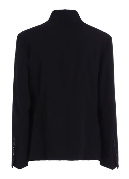 WOOL GABARDINE MEN STAND COLLAR JACKET