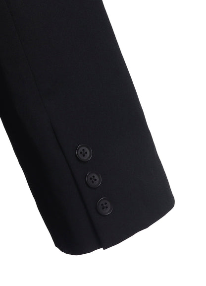 W/GABARDINE DOUBLE GAUZE PLEATED JACKET W/ TAB