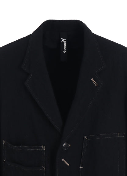 FULLING SERGE COVERALL PK JACKET
