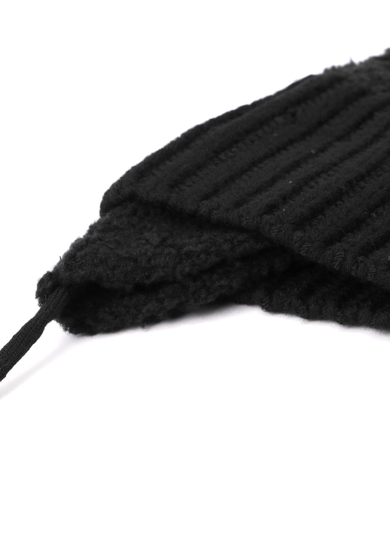Wool boa+EX FineMerino Wool FLIGHT KNIT CAP