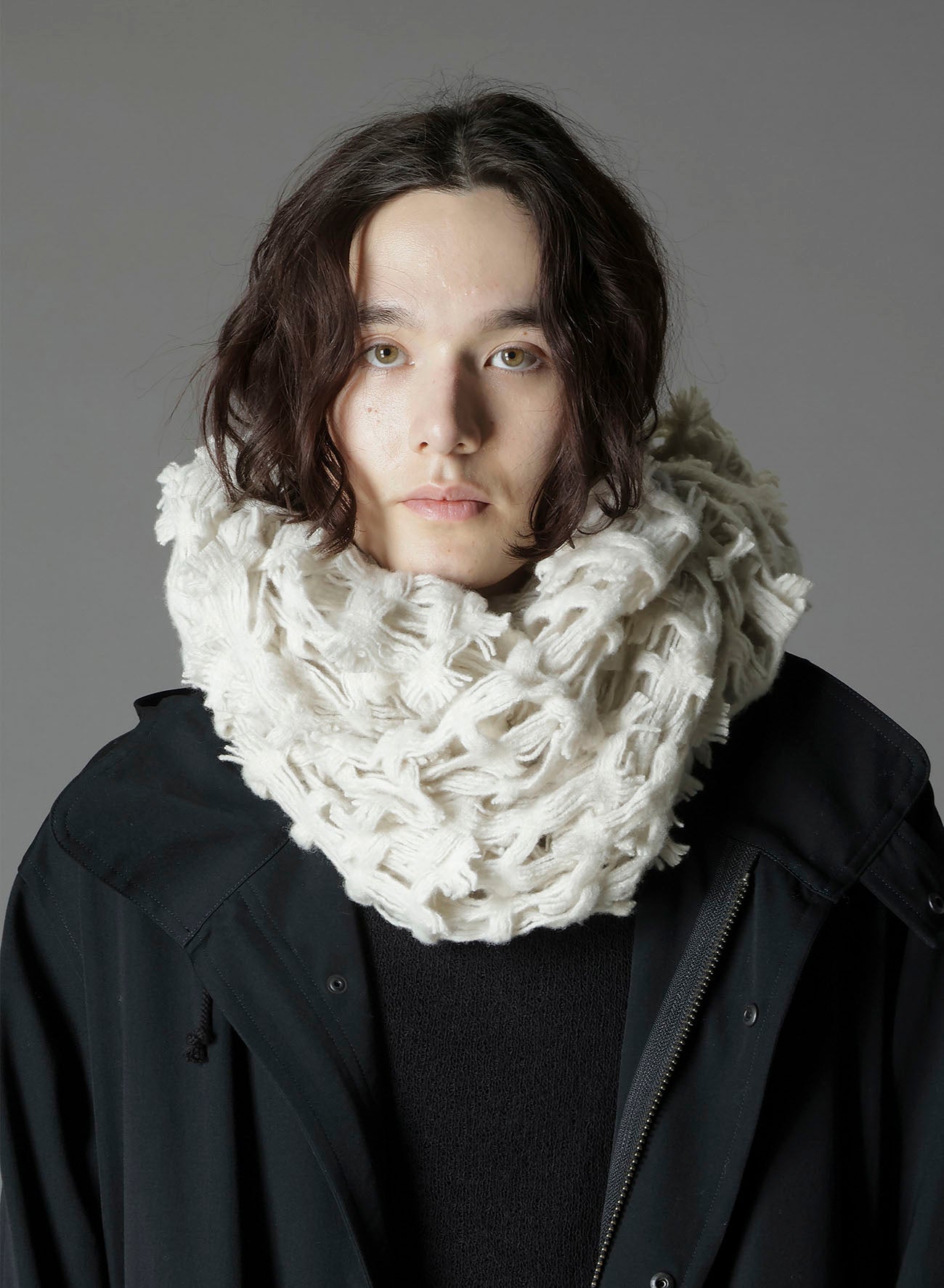 WOOL DOBBY SCARF