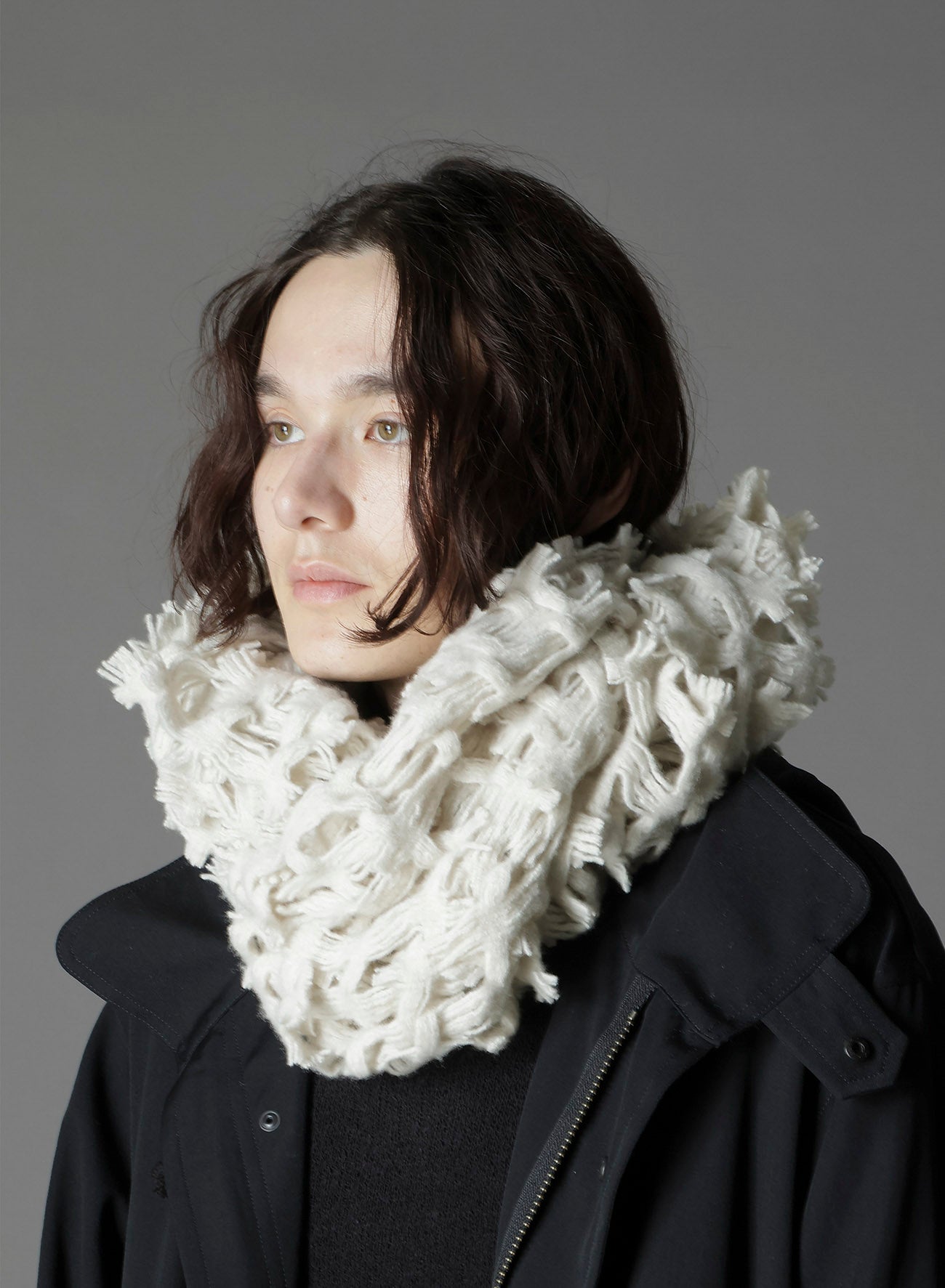 WOOL DOBBY SCARF