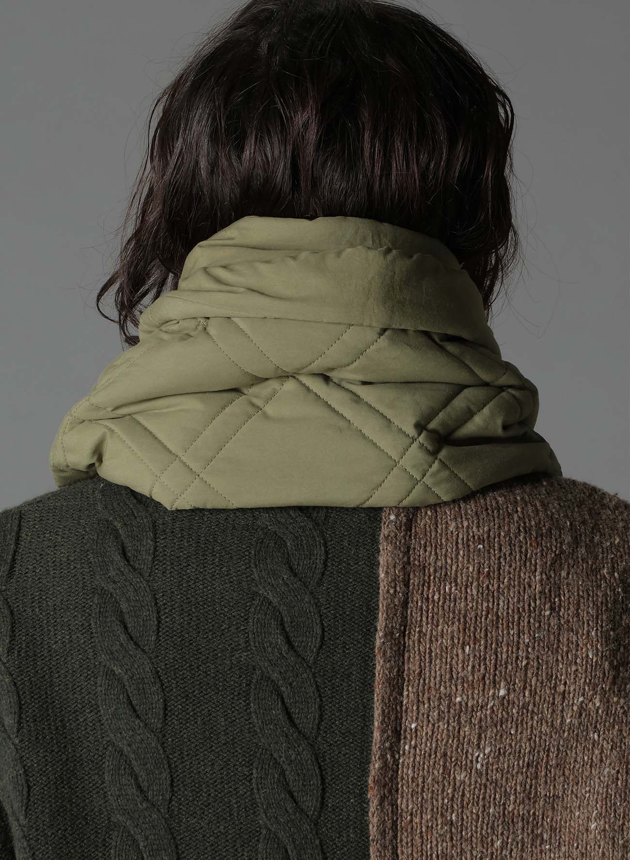 COTTON TYPEWRITER PADDED SCARF