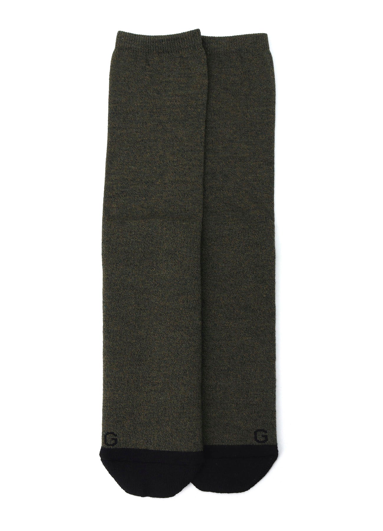 WOOL COTTON TWO TONE TUBE SOCKS