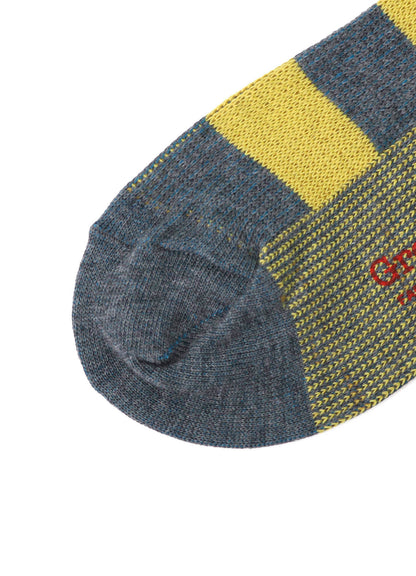 COTTON ACRYLIC BORDER SOCKS