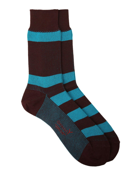COTTON ACRYLIC BORDER SOCKS
