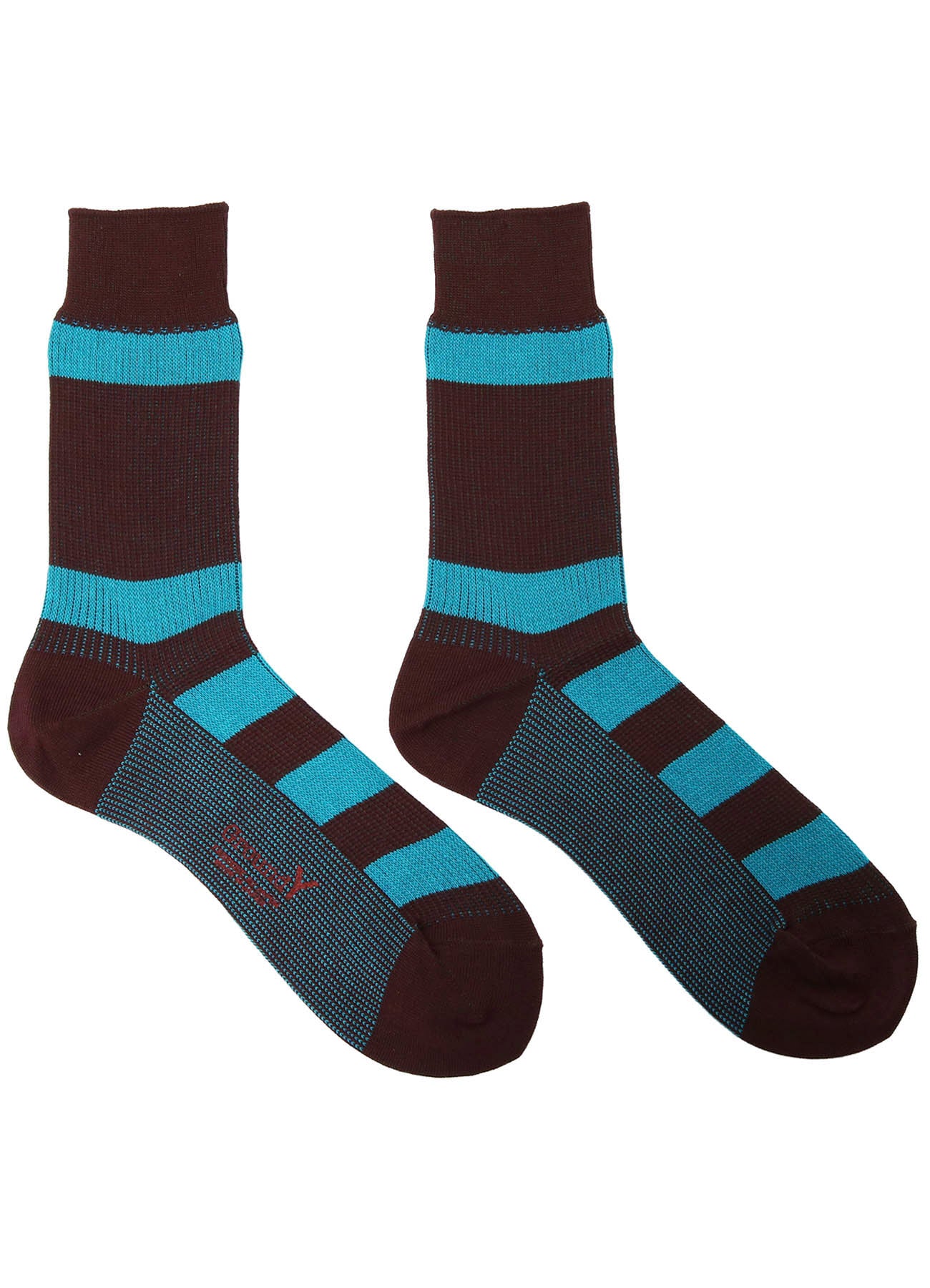 COTTON ACRYLIC BORDER SOCKS
