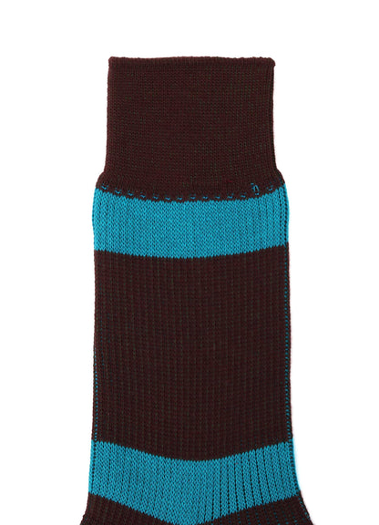 COTTON ACRYLIC BORDER SOCKS