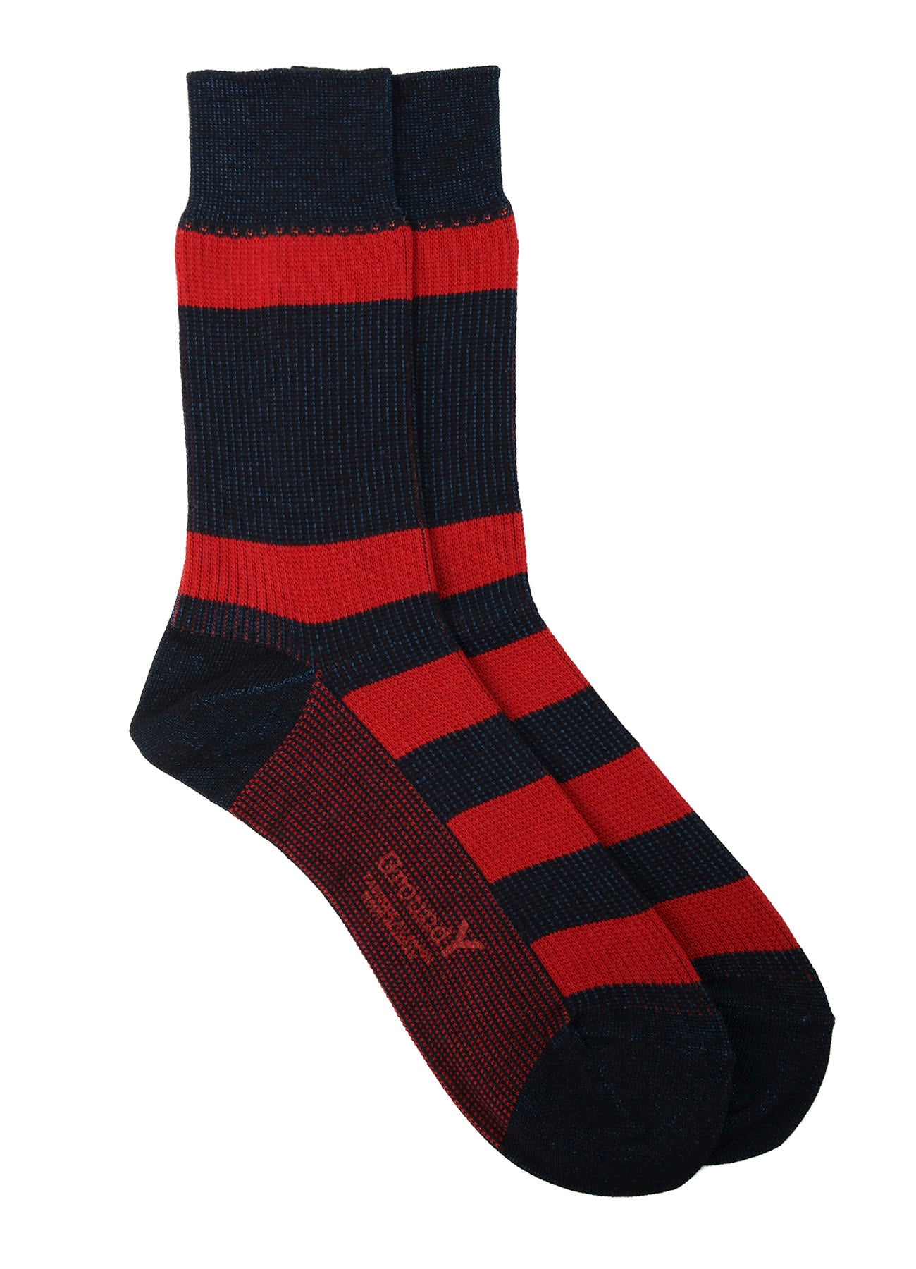 COTTON ACRYLIC BORDER SOCKS