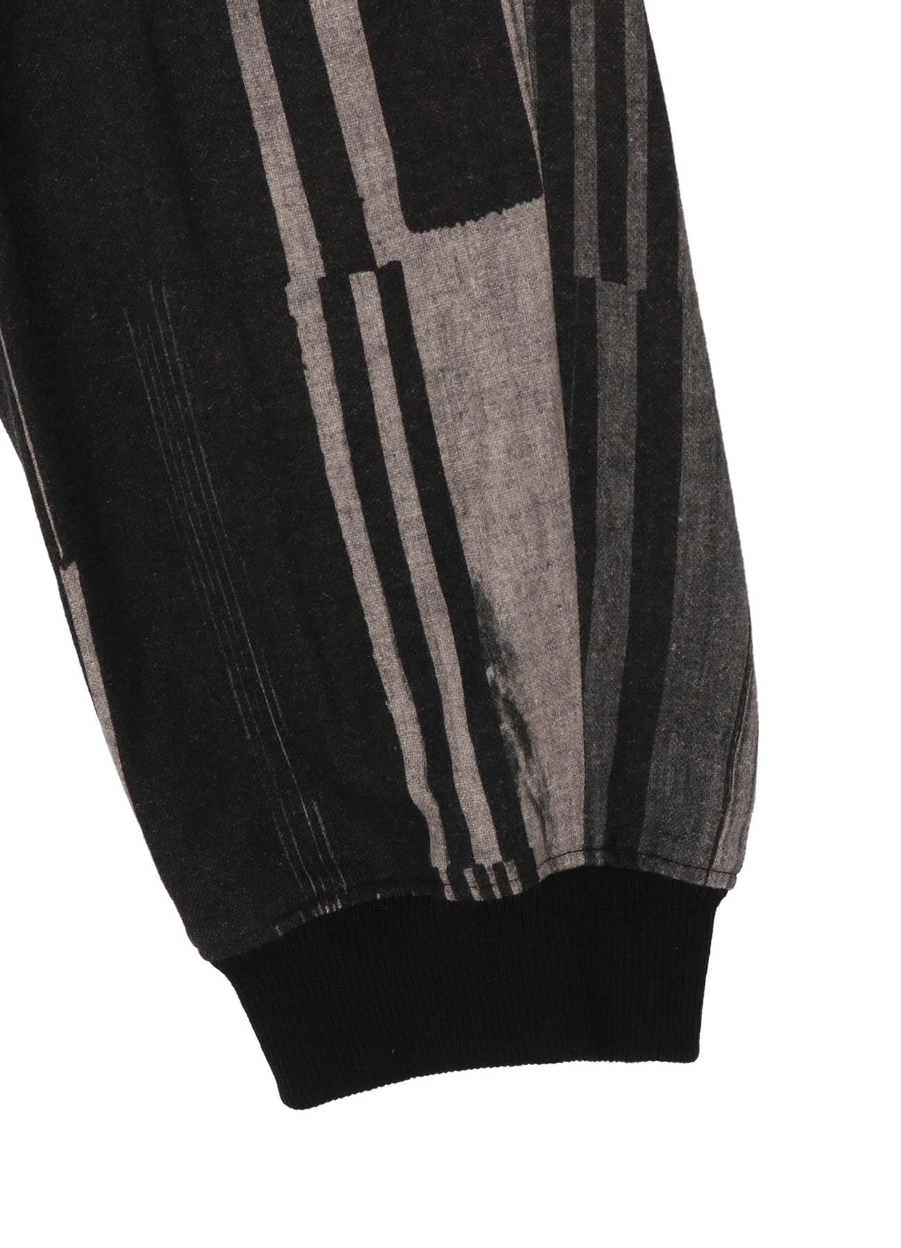 FLANNEL STRIPE PATTERN STANDARD RIBBED HEM CARGO