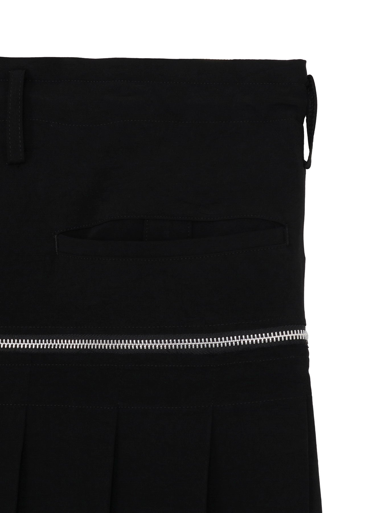 CREPE DE CHINE PLEATED WRAP PANTS