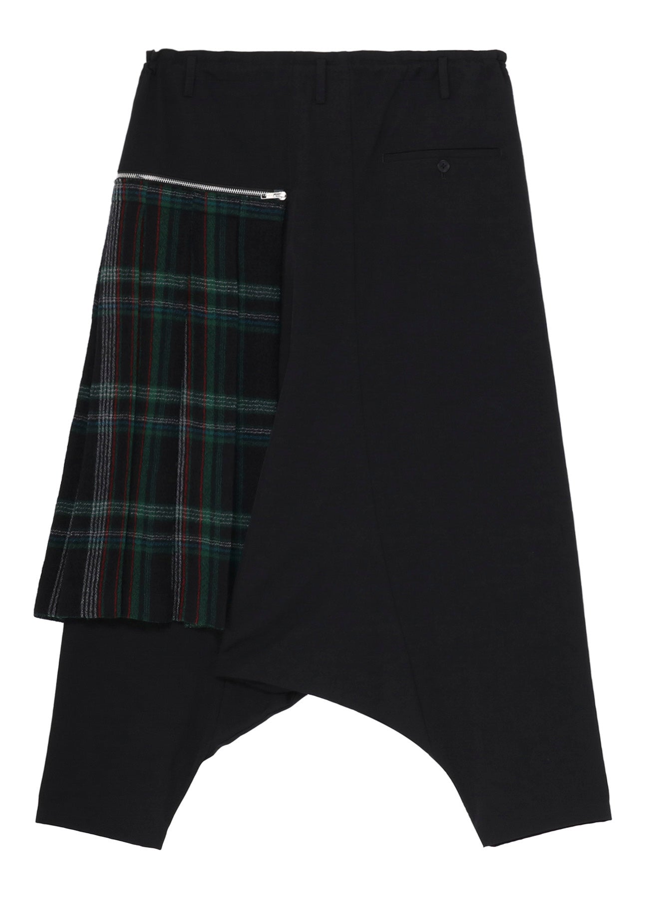 W/GABARDINE DOUBLE GAUZE PLEATED SAROUEL PANTS