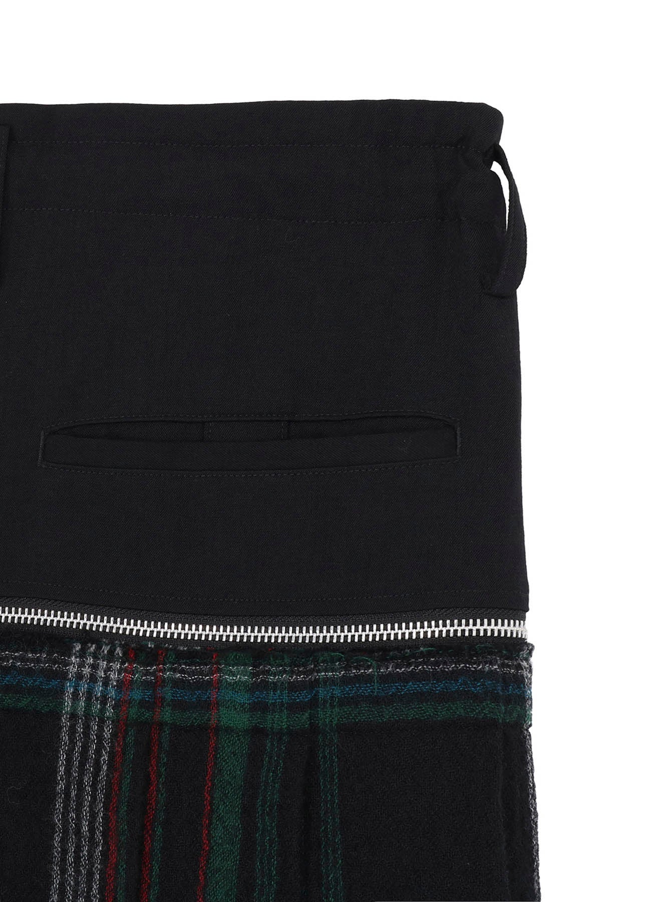 W/GABARDINE DOUBLE GAUZE PLEATED SAROUEL PANTS