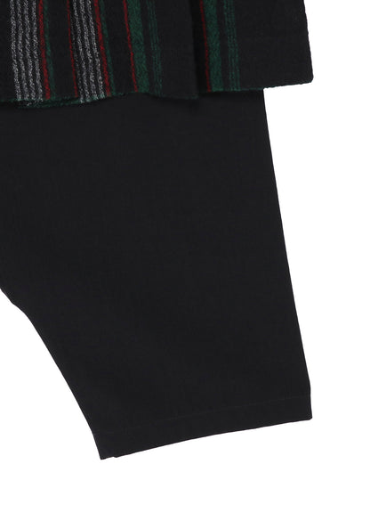 W/GABARDINE DOUBLE GAUZE  PLEATED SAROUEL PANTS