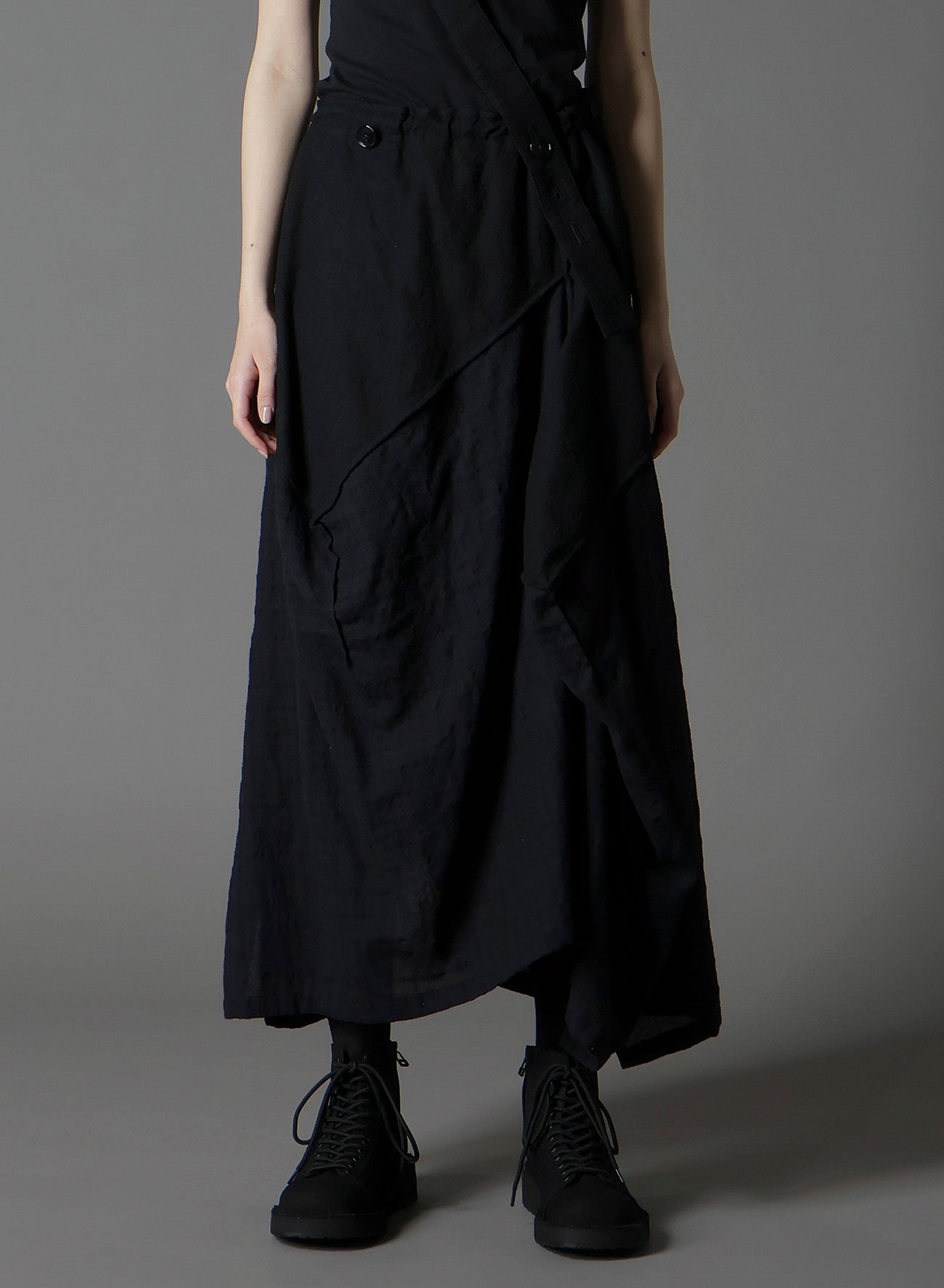 REFINE PLAID + REFINE GAUZE SQUARE SKIRT