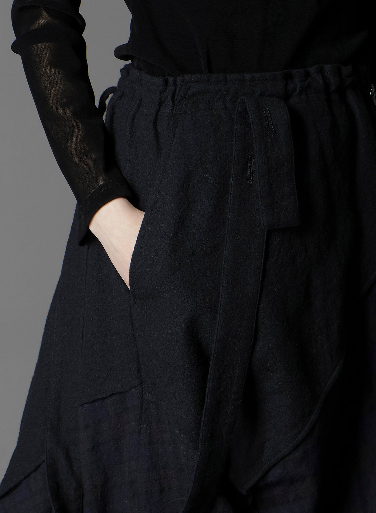 REFINE PLAID + REFINE GAUZE SQUARE SKIRT