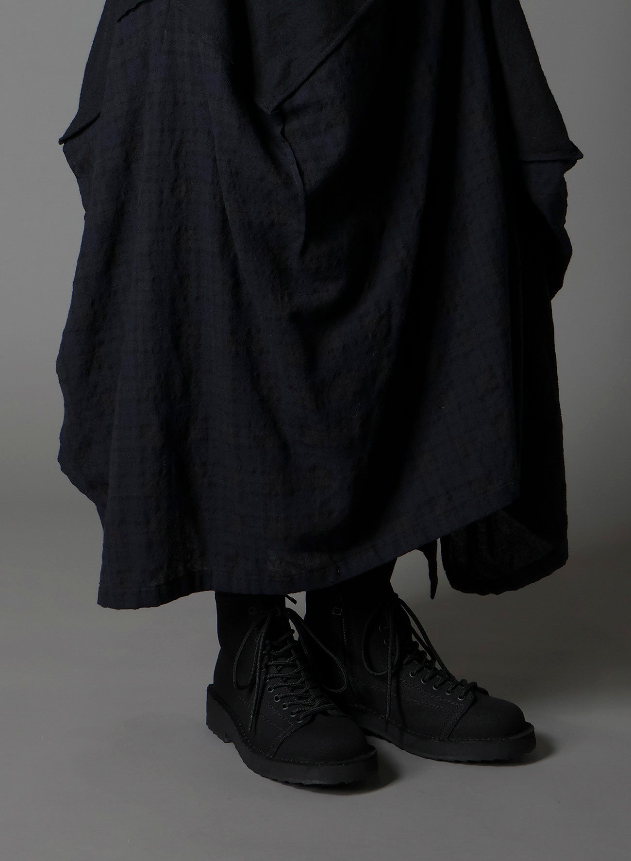 REFINE PLAID + REFINE GAUZE SQUARE SKIRT