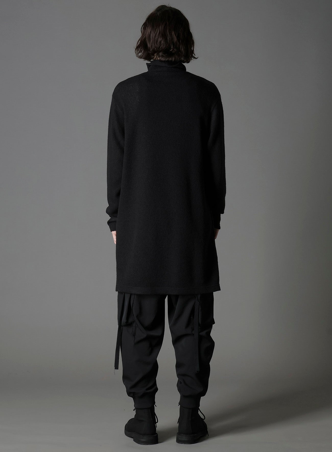 SPIDER WEB KNIT BIG TURTLENECK T-SHIRT