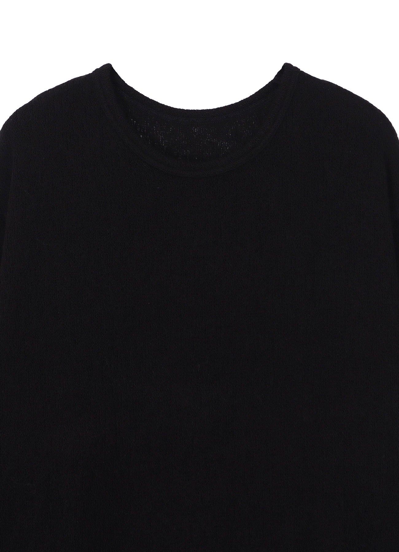 SPIDER WEB KNIT HEM JUMBO LONG SLEEVED T-SHIRT