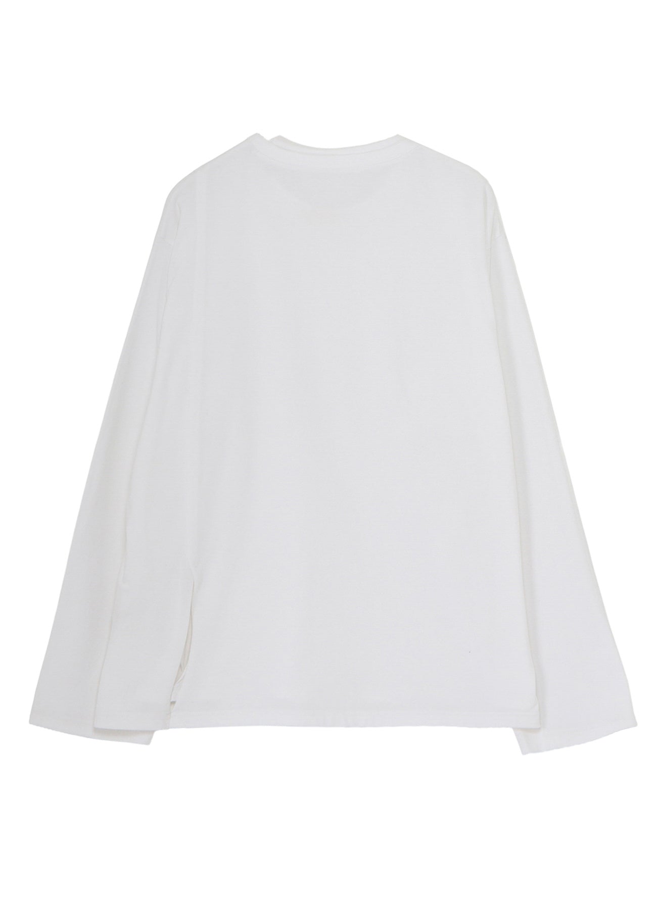 COTTON JERSEY MIX BLOCK LONG SLEEVED T-SHIRT