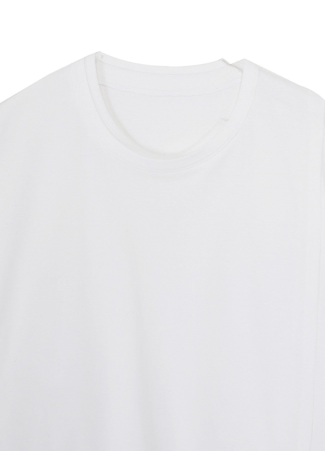 COTTON JERSEY MIX BLOCK LONG SLEEVED T-SHIRT