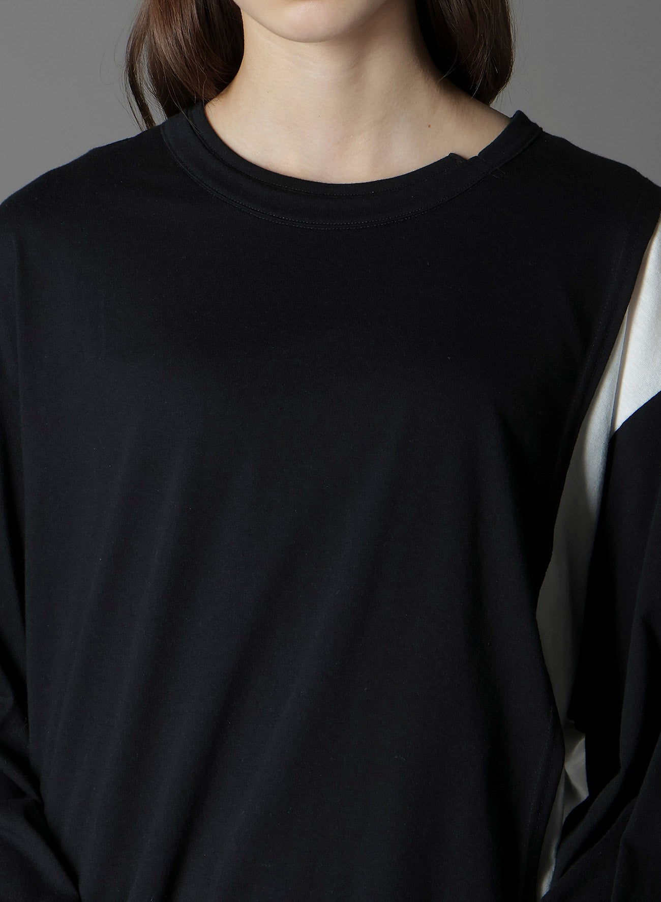C/MOJERSEY COMBINATION MIX BLOCK LONG SLEEVED T-SHIRT