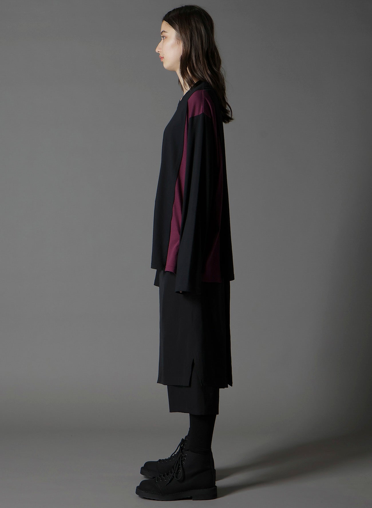 C/MOJERSEY COMBINATION MIX BLOCK LONG SLEEVED T-SHIRT