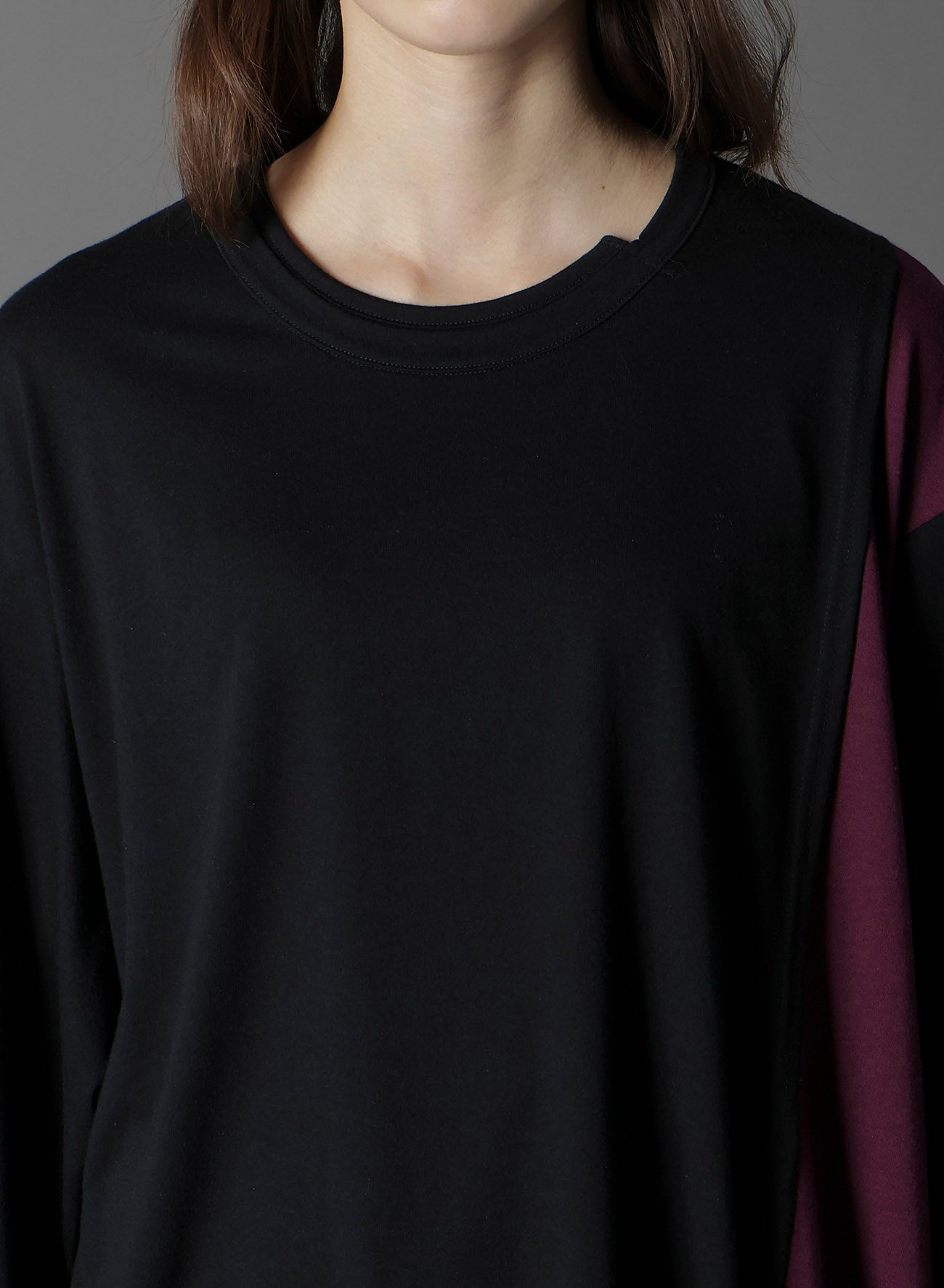 C/MOJERSEY COMBINATION MIX BLOCK LONG SLEEVED T-SHIRT