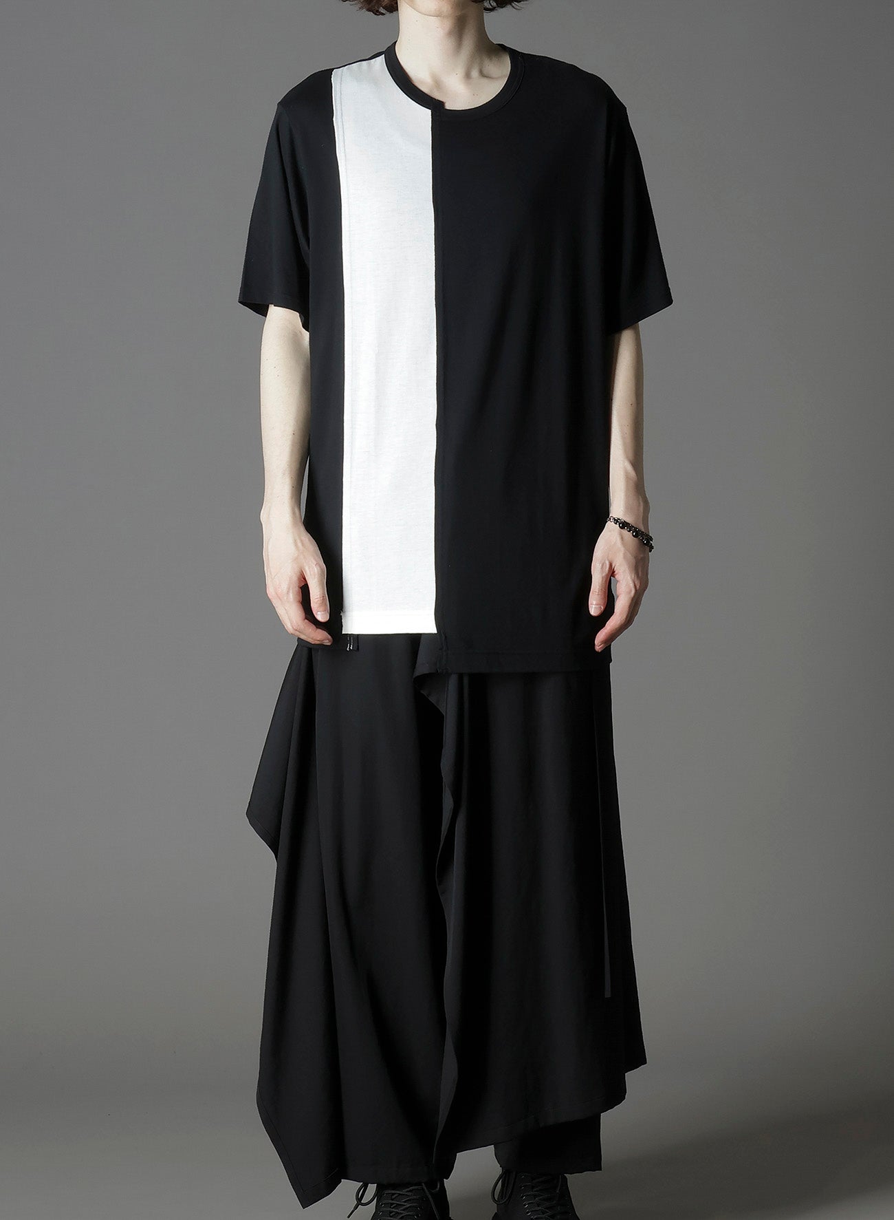 SILKETTE JERSEY W/ NUMBER PATTERN TSUJIKIRI LONG SLEEVED T-SHIRT