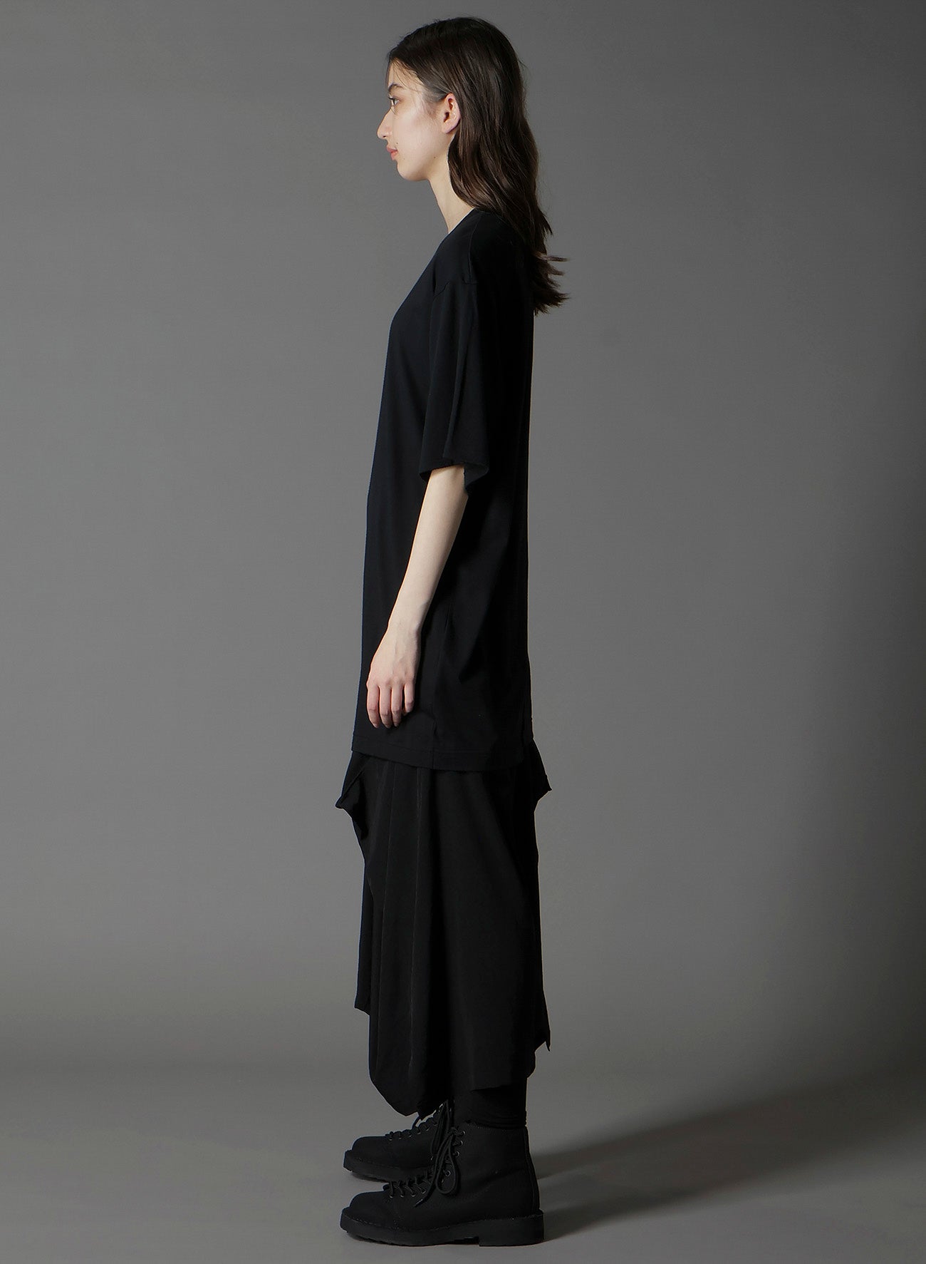 SILKETTE JERSEY W/ NUMBER PATTERN TSUJIKIRI LONG SLEEVED T-SHIRT