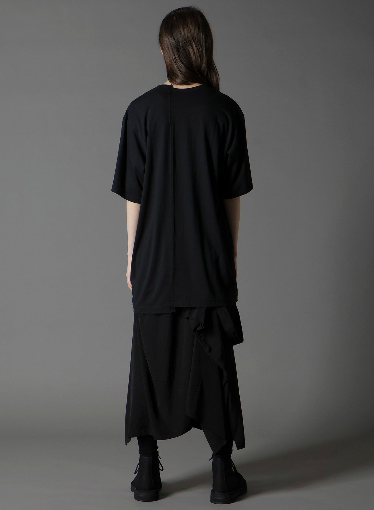 SILKETTE JERSEY W/ NUMBER PATTERN TSUJIKIRI LONG SLEEVED T-SHIRT