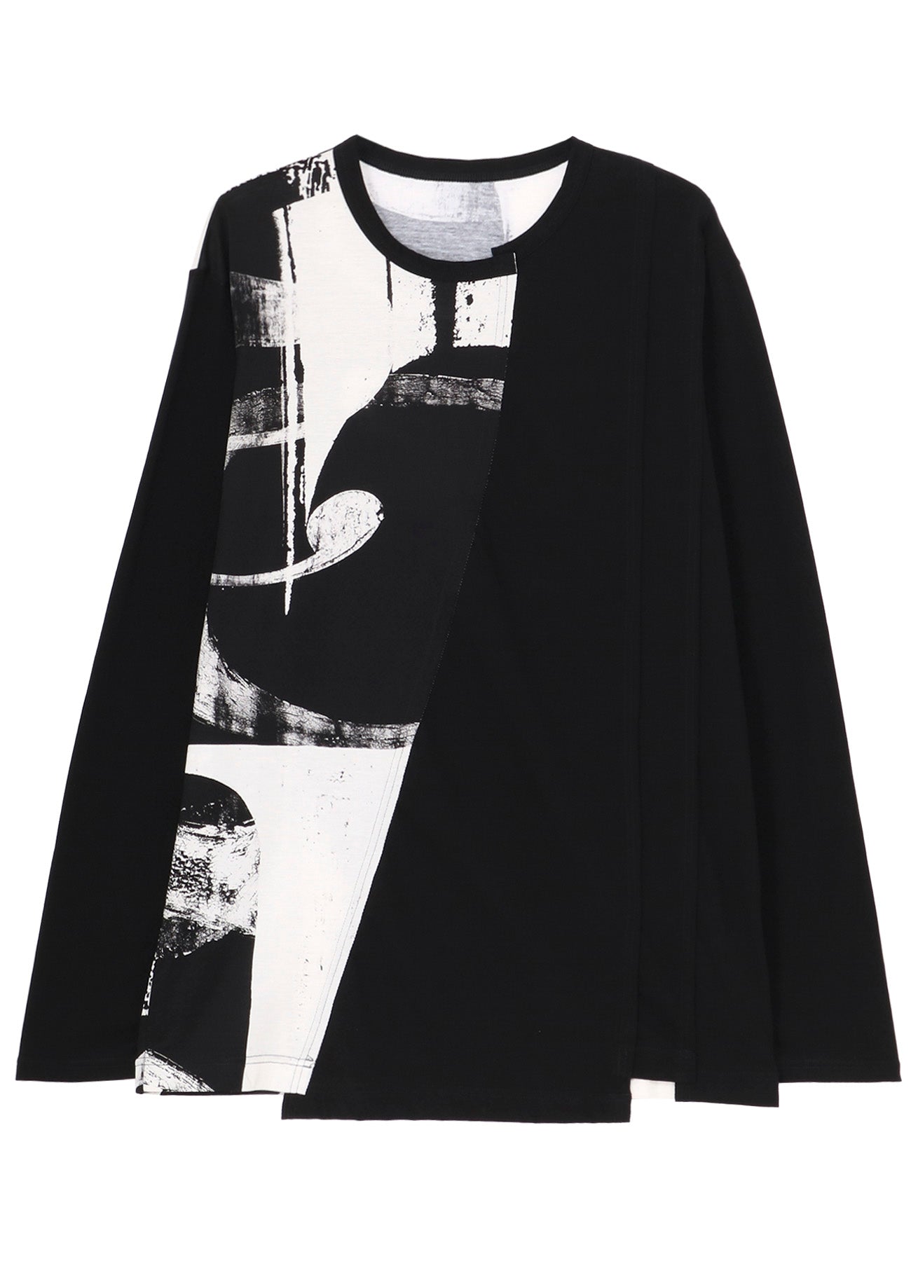 SILKETTE JERSEY NUMBER PATTERN TSUJIKIRI LONG SLEEVED T-SHIRT