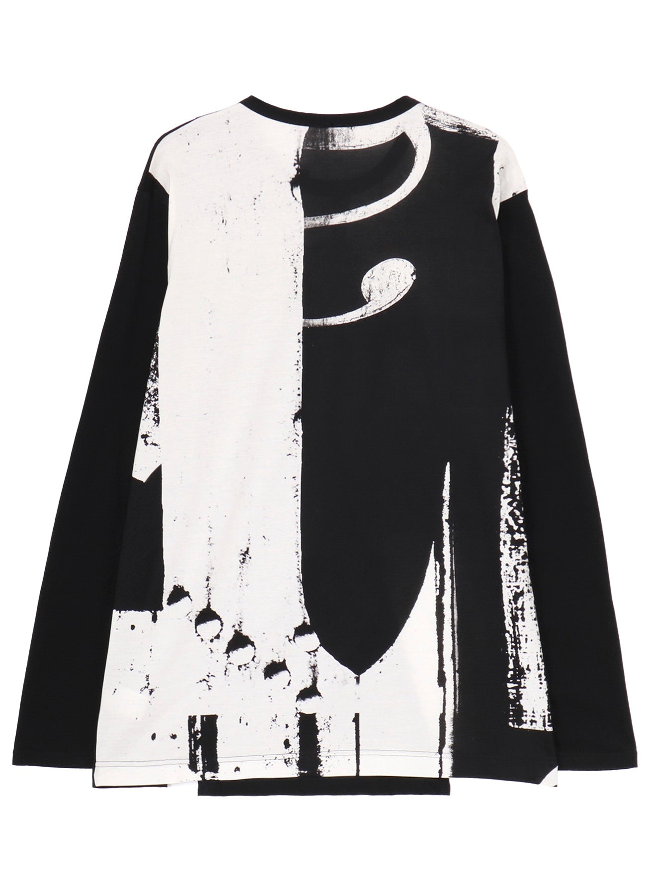 SILKETTE JERSEY NUMBER PATTERN TSUJIKIRI LONG SLEEVED T-SHIRT