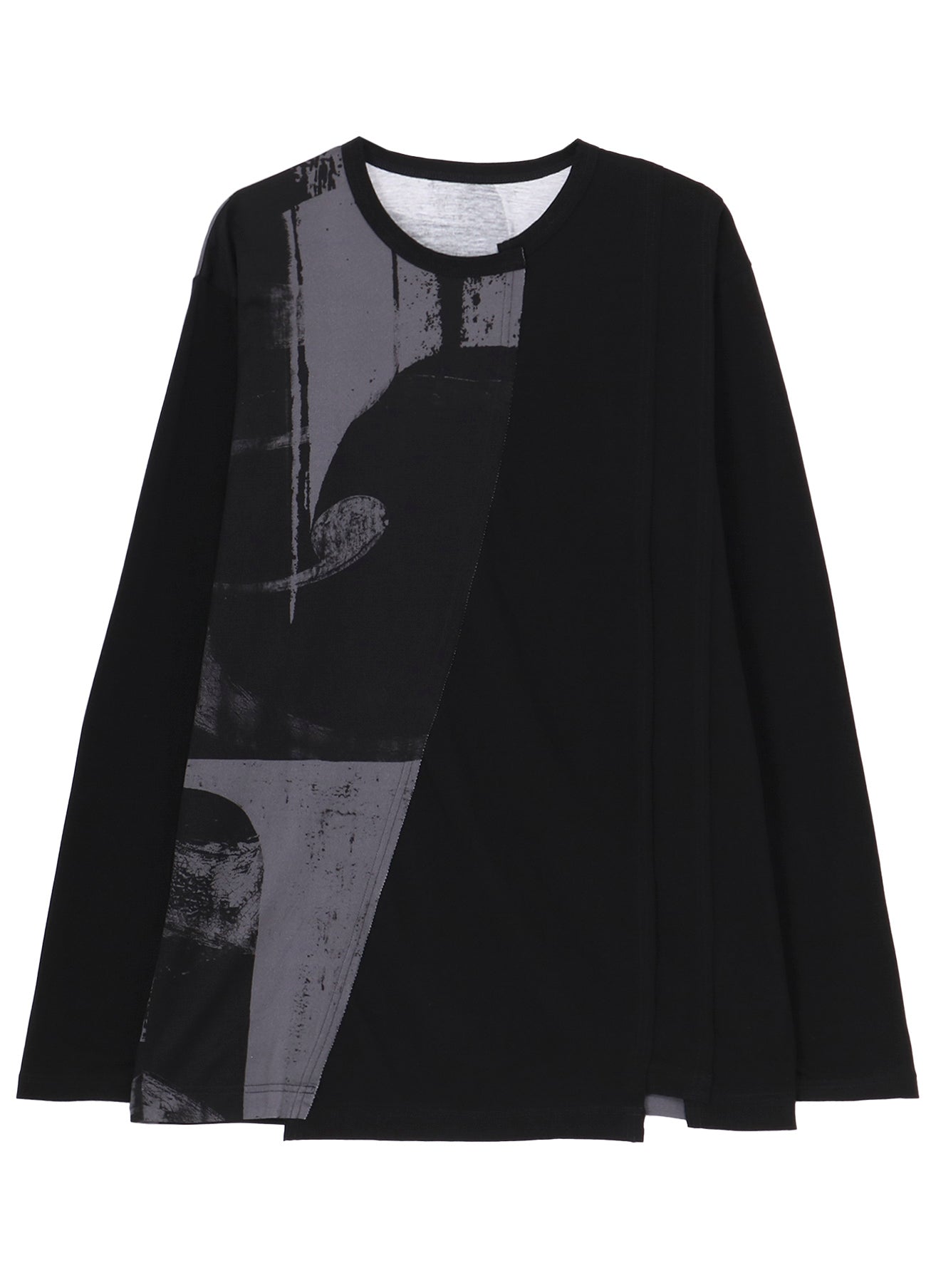 SILKETTE JERSEY NUMBER PATTERN TSUJIKIRI LONG SLEEVED T-SHIRT